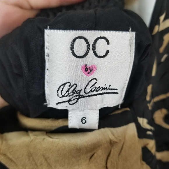 OC Oleg Cassini | Sunflower Floral Halter Dress - Picture 7 of 8